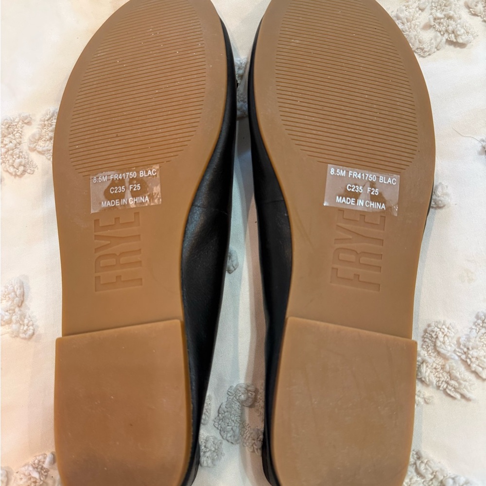 Frye Emma Leather Bow Ballet Flats - Picture 2 of 3